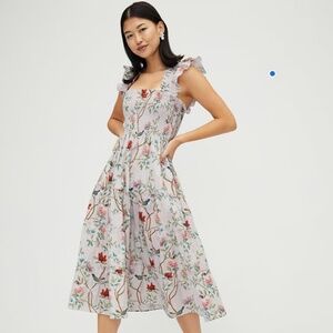 NWT Hill House Home Diane Hill Ellie Nap Dress Floral Tiered Chinoiserie